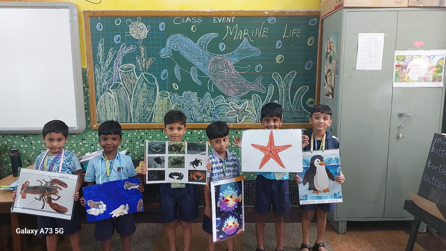 Sr. KG Class Event on Marine Life.