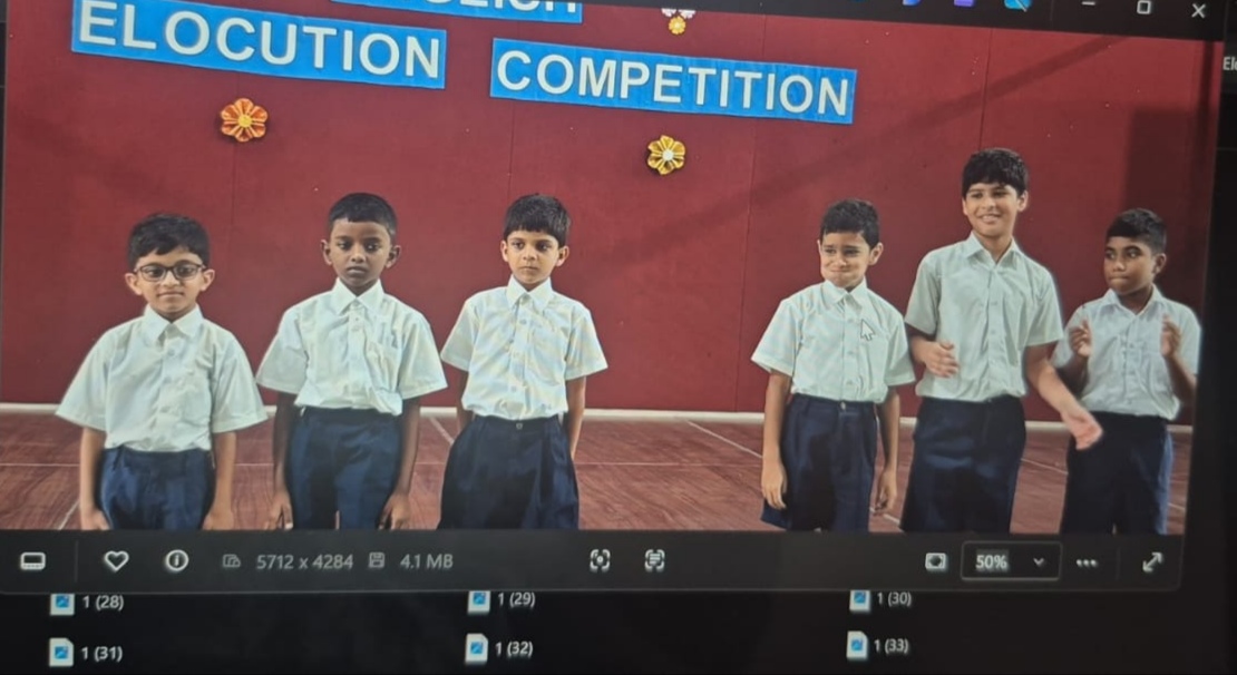 English Elocution Competition-STD III AND IV